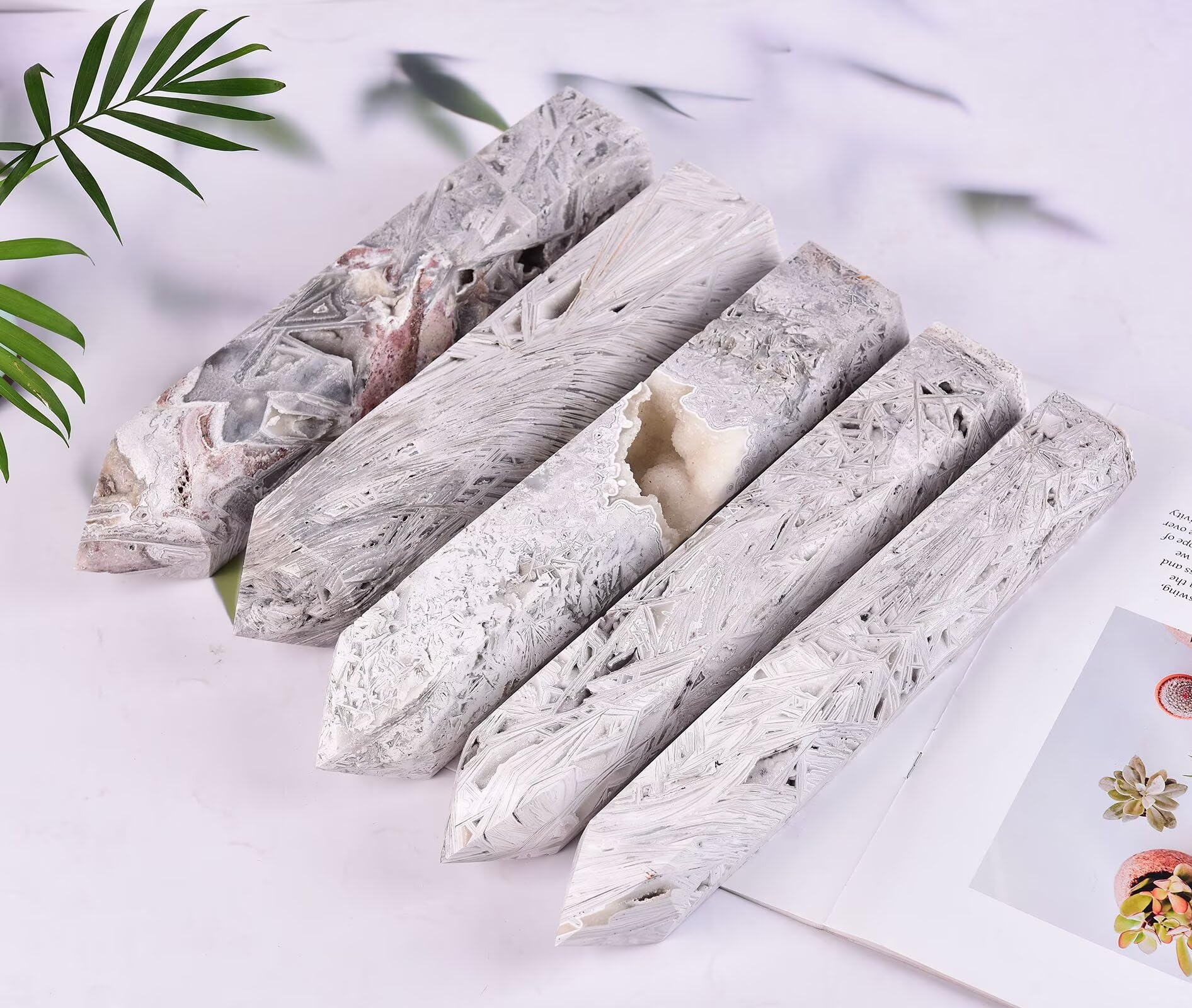 AMOYSTONE ritual-use crystal wand suits sacred space and daily practice
