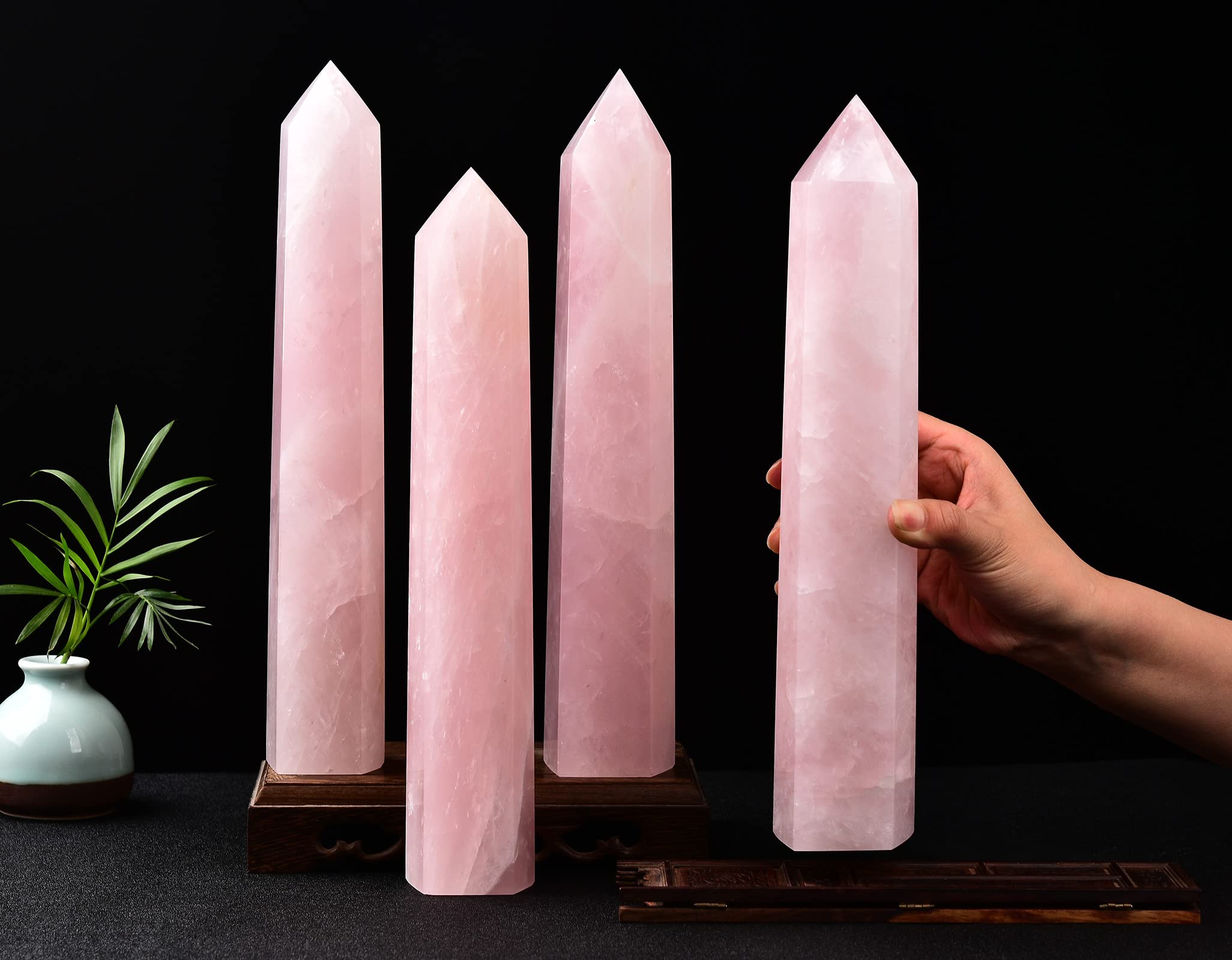 AMOYSTONE rose quartz gift idea for crystal lovers.