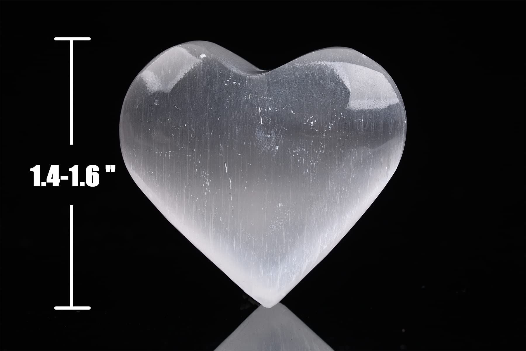 AMOYSTONE selenite heart makes a thoughtful gift for mindful moments.