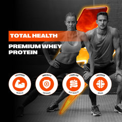 AMPOWER Vanilla Bean Whey scoop ready for quick, convenient shakes