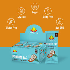 Amrita bar in hand during workout for convenient nourishing fuel.