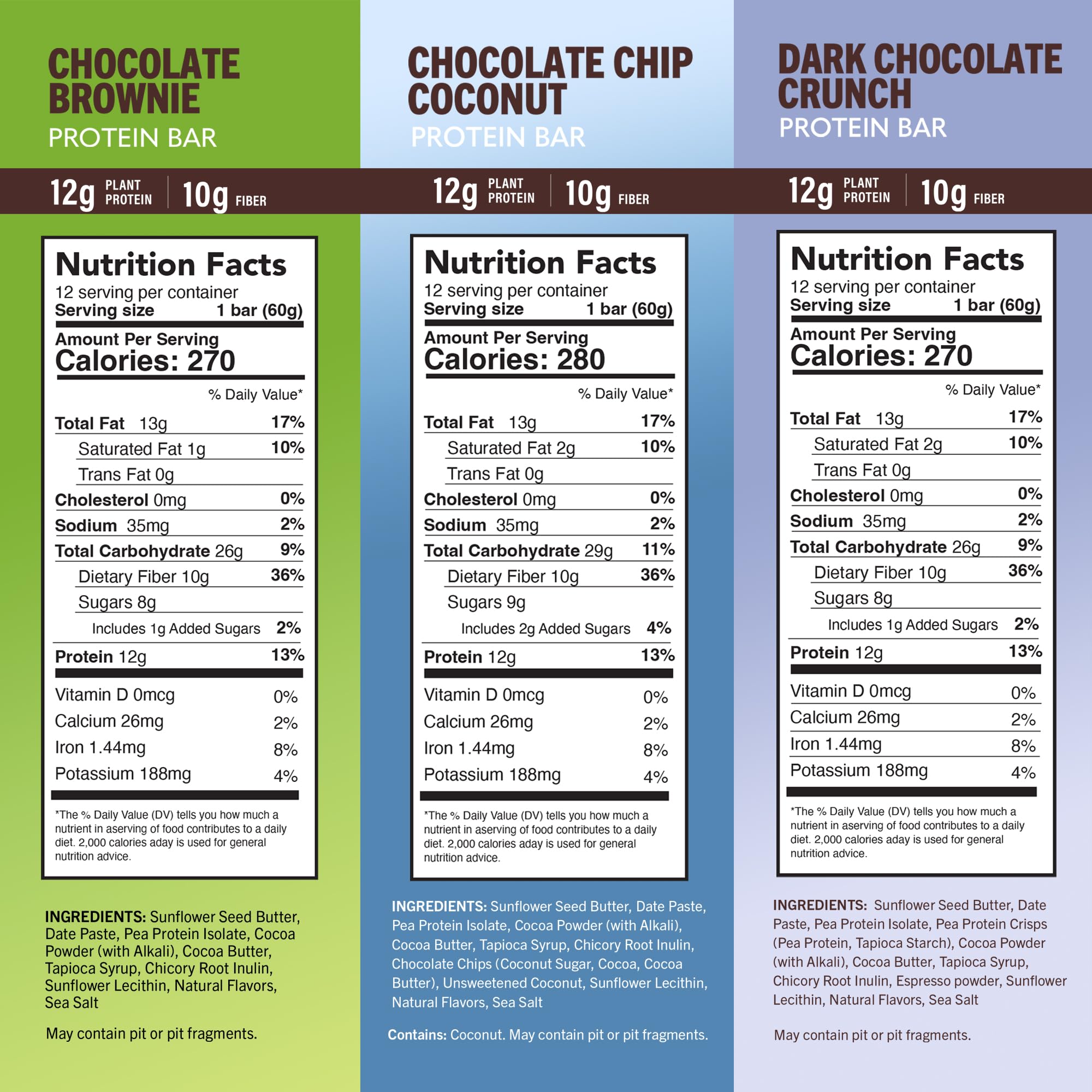 Amrita Chocolate Chip Coconut bar closeup highlighting sweet vegan chocolate and coconut.