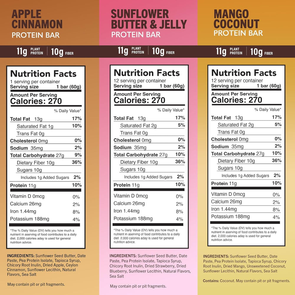 Amrita Nut Free Vegan Protein Bar – Apple Cinnamon, satisfying on-the-go snack.