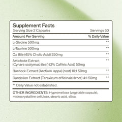 Amy Myers MD Bile Builder Complete bottle side emphasizes gallbladder support benefits.