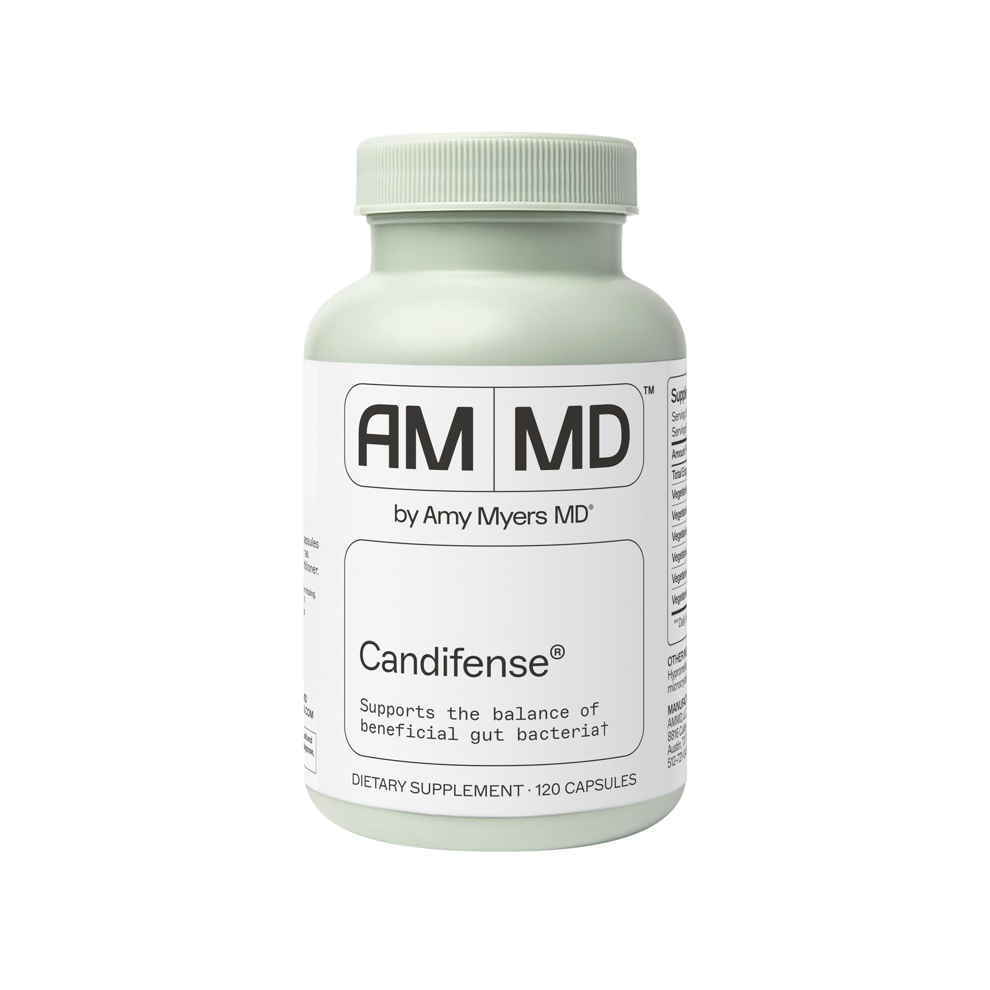 Amy Myers MD Candifense bottle front for daily digestive support