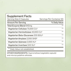 Candifense capsules lineup highlighting plant-based enzymes for fiber digestion