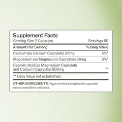 Amy Myers MD Caprylic Acid capsules closeup highlighting daily supplement