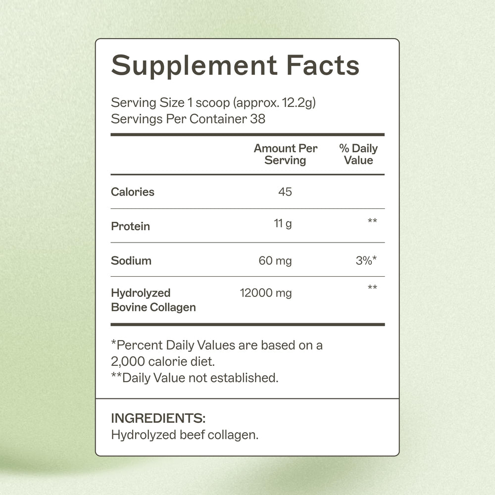 Amy Myers MD Collagen Protein Powder scoop with powder for easy daily servings