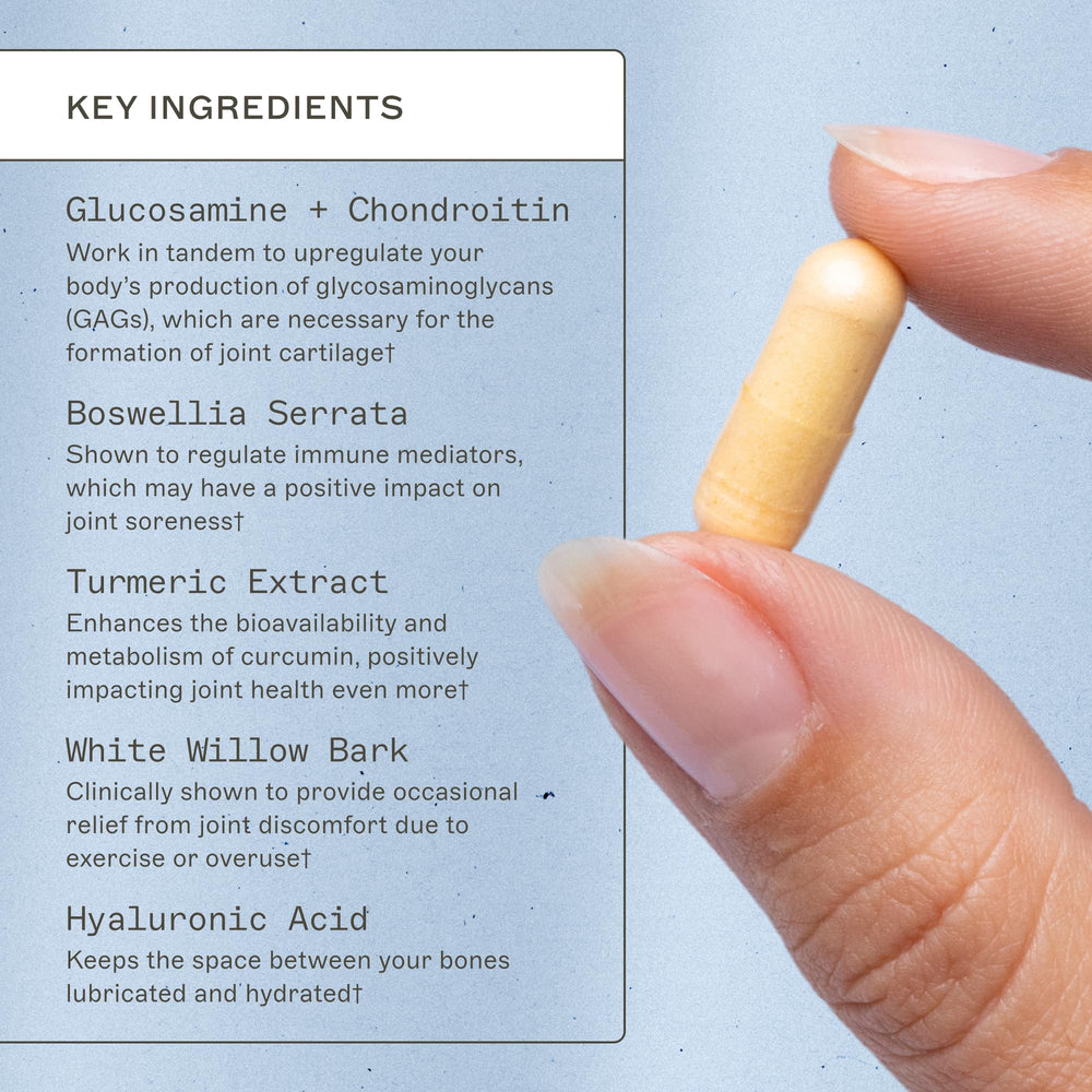 Amy Myers MD glucosamine-chondroitin capsules help maintain cartilage and flexibility