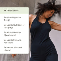 Amy Myers MD Leaky Gut Revive ingredients panel emphasizes botanicals and fiber blend.