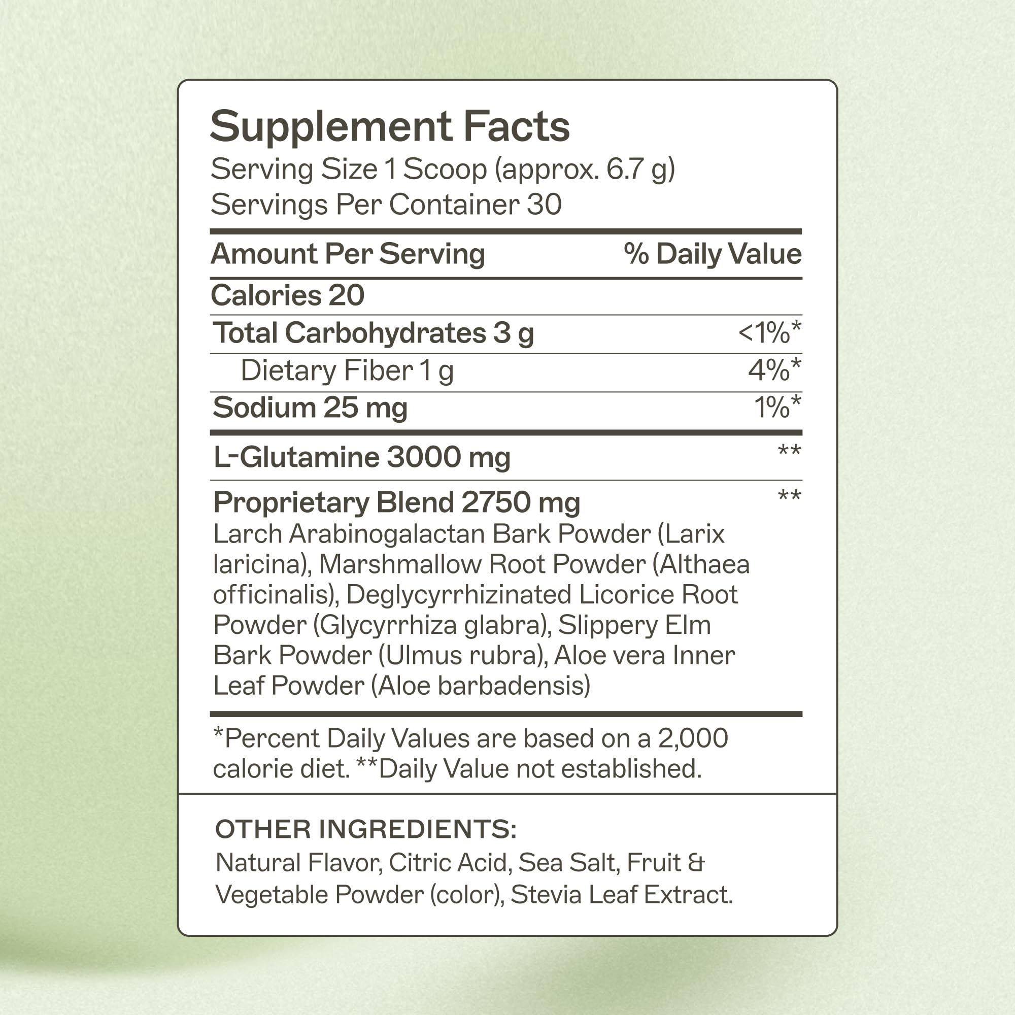 Amy Myers MD Leaky Gut Revive tub back highlights key ingredients for gut care.