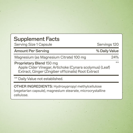 MagMove capsules close-up emphasizes magnesium for regularity.