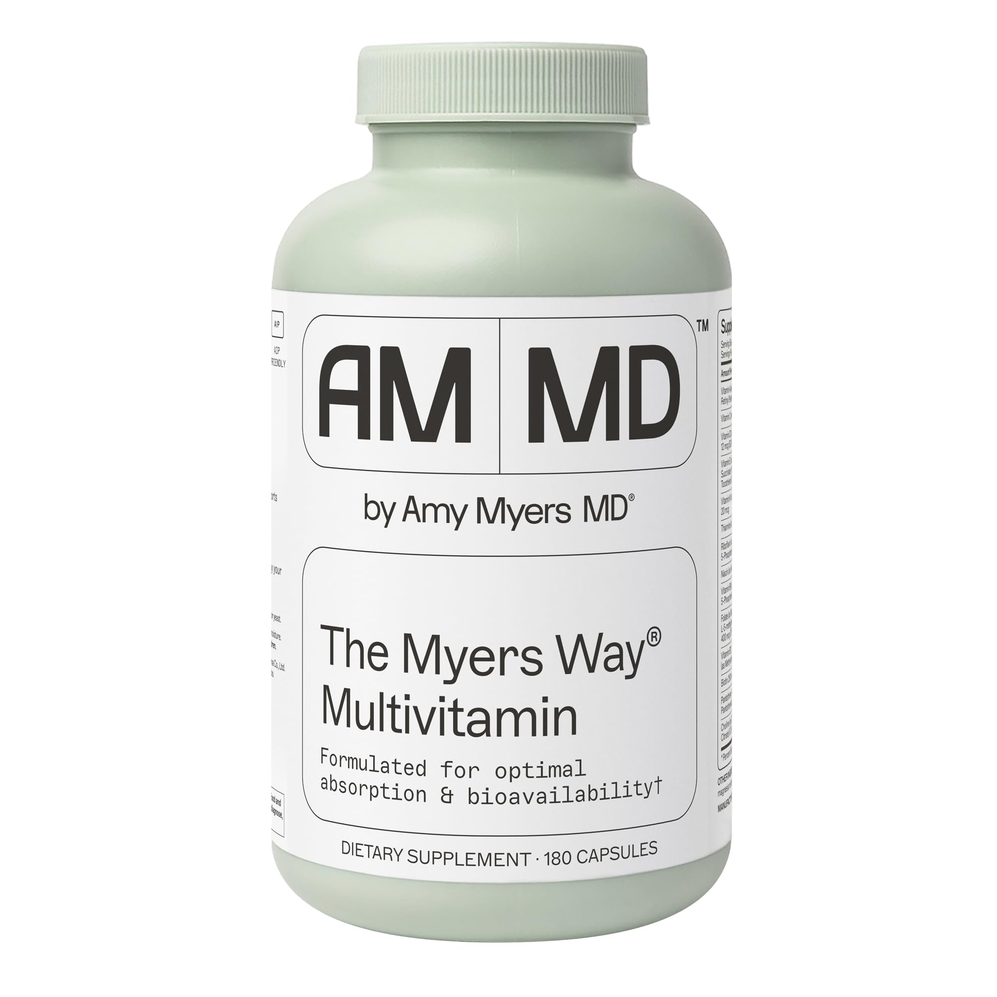 Amy Myers MD The Myers Way Multivitamin bottle-front view supports daily immune balance.