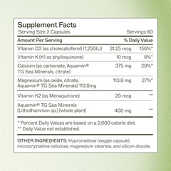 Amy Myers MD OsteoDura capsules close-up highlights daily calcium supplementation