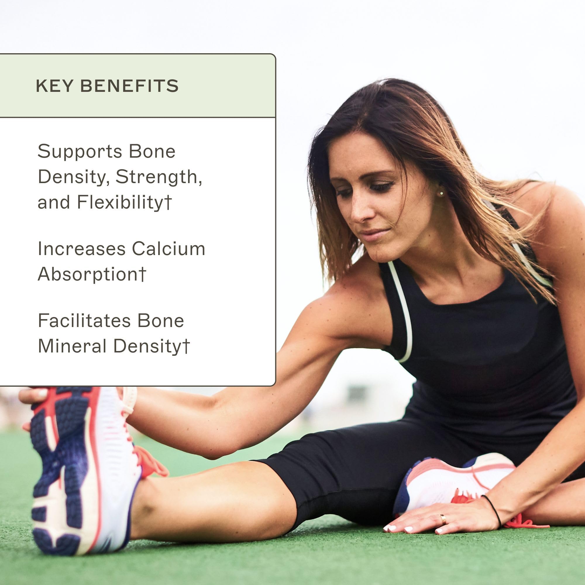Amy Myers MD OsteoDura capsules on a neutral surface for daily routine
