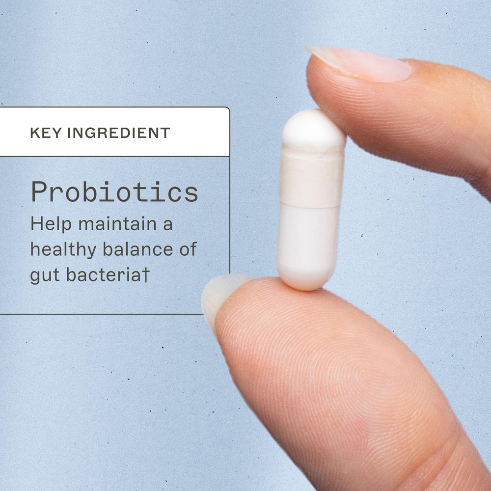 Amy Myers MD Probiotic 100 Billion label highlights gluten-free, dairy-free formula.
