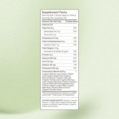 Amy Myers MD spirulina-chlorella blend powder close-up highlighting vitality.