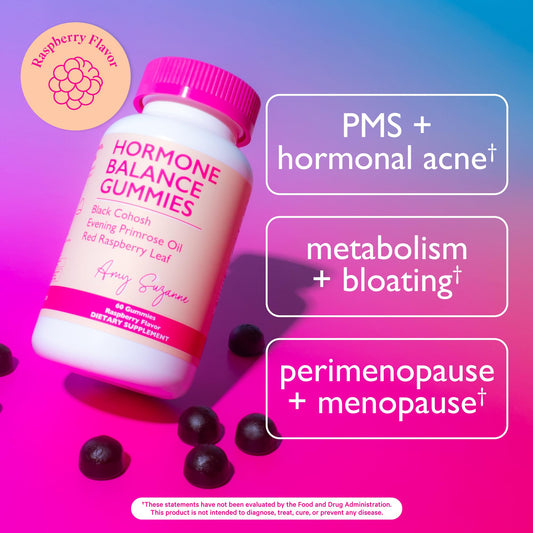 Amy Suzanne Hormone Balance label front close-up vegan and gluten-free
