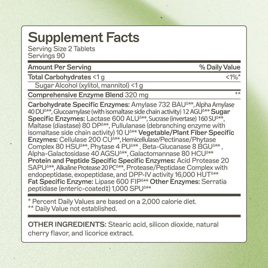 Amy Myers MD Digestive Enzymes chewables closeup highlights easy-to-chew tablets for everyday digestion