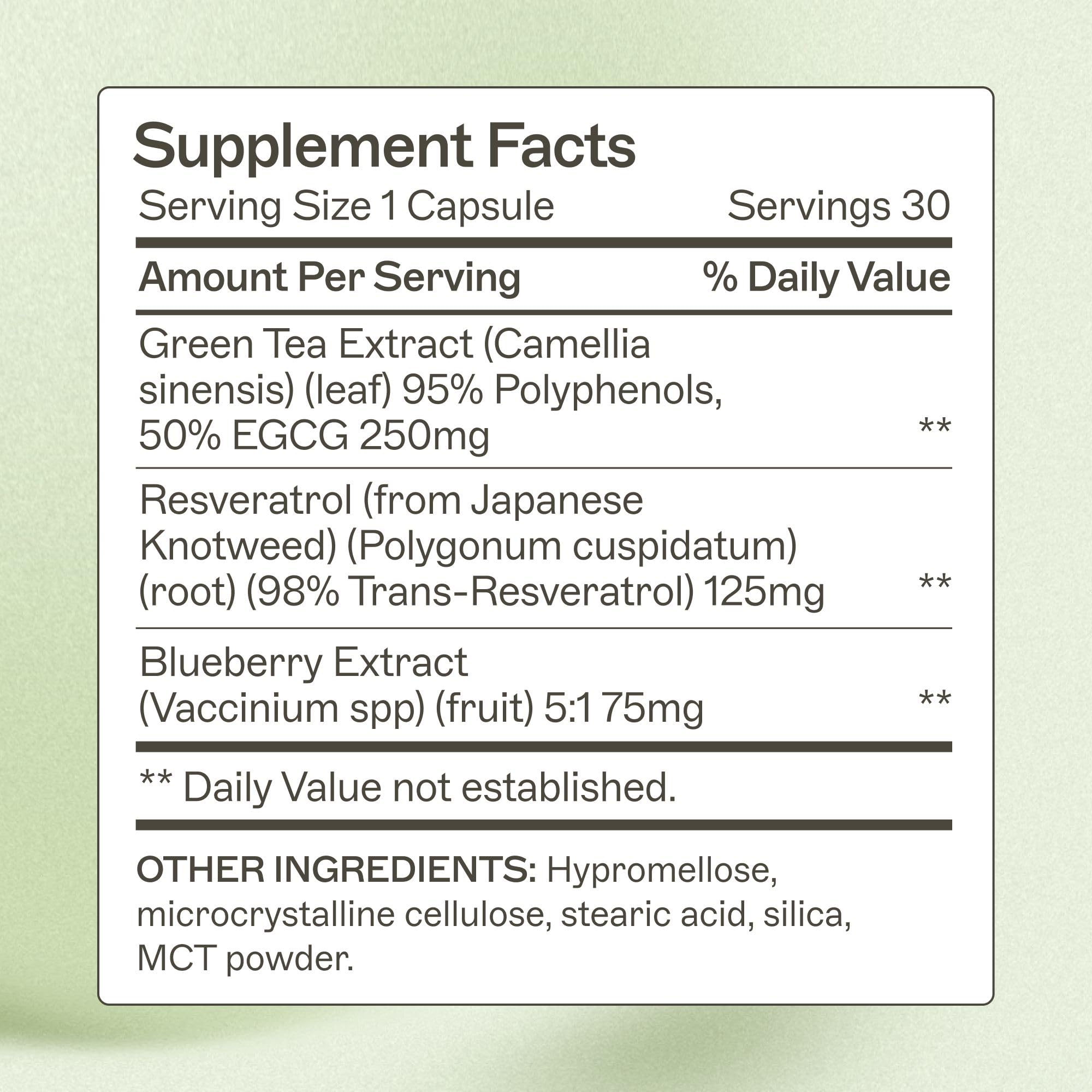 Amy Myers MD Resveratrol capsules for easy daily antioxidant support.