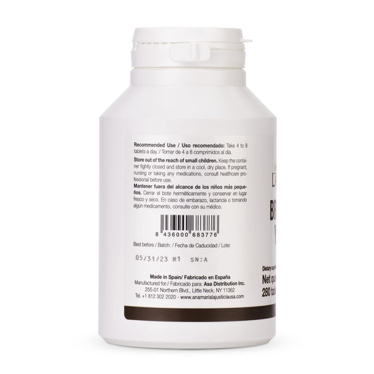 Ana Maria Lajusticia Brewer's Yeast capsules for convenient vegan supplementation