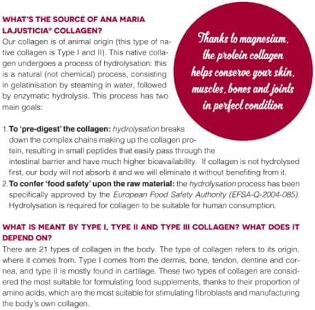 Ana María Lajusticia collagen magnesium suggests improved skin elasticity.