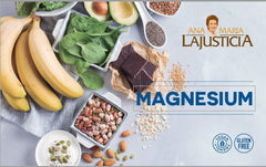 Ana María Lajusticia Magnesium Carbonate bottle—made in Spain with quality.