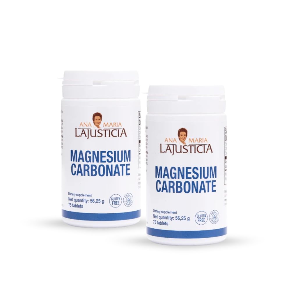 Ana María Lajusticia Magnesium Carbonate tablets—unflavored and easy to take for daily use.