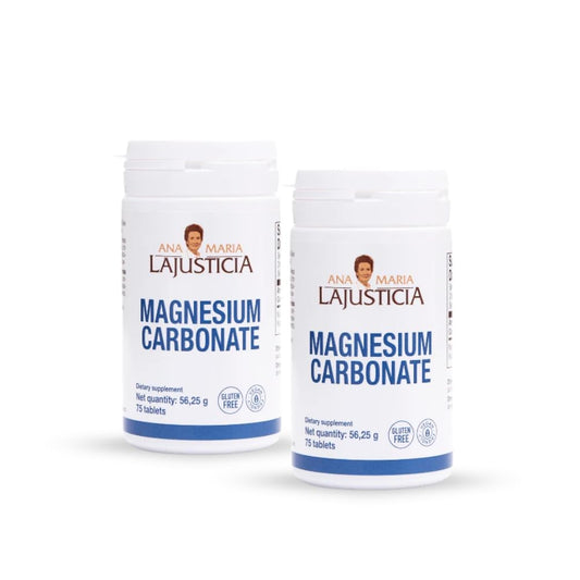 Ana María Lajusticia Magnesium Carbonate tablets—unflavored and easy to take for daily use.
