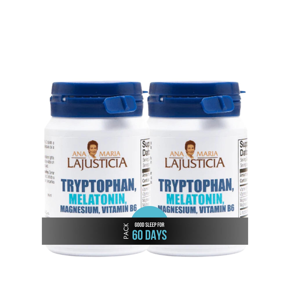 Ana María Lajusticia tryptophan-melatonin-magnesium-vitamin B6 60 tabs bottle supports daily balance