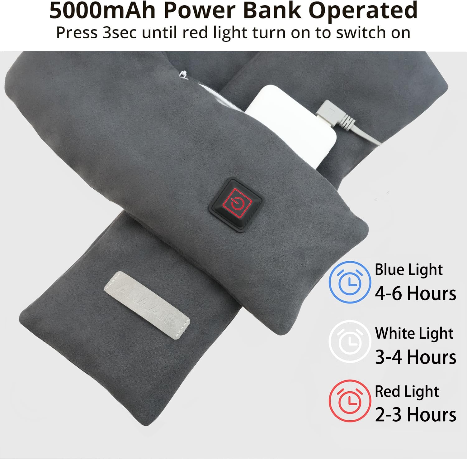 AnaAir graphene technology delivers even heat and gentle infrared warmth.