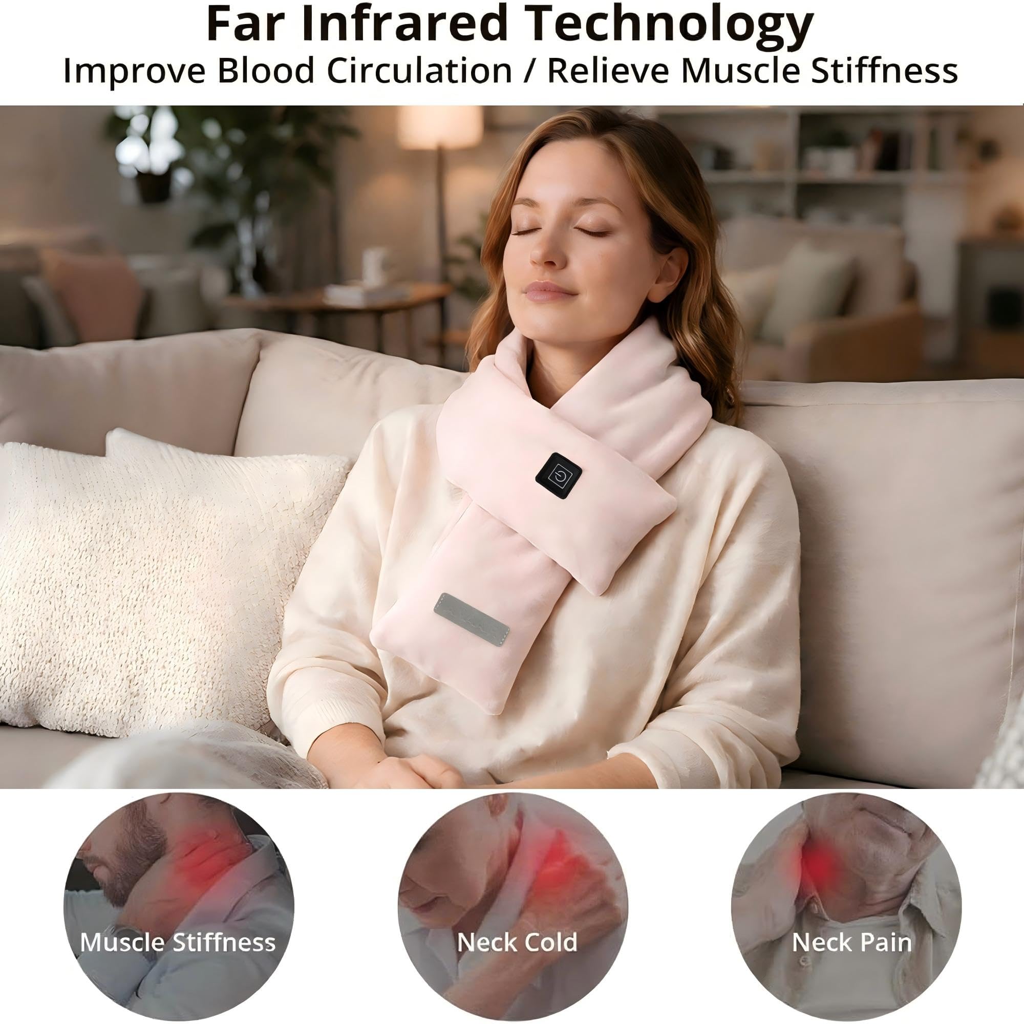 Power bank keeps the heating cord-free for on-the-go warmth.