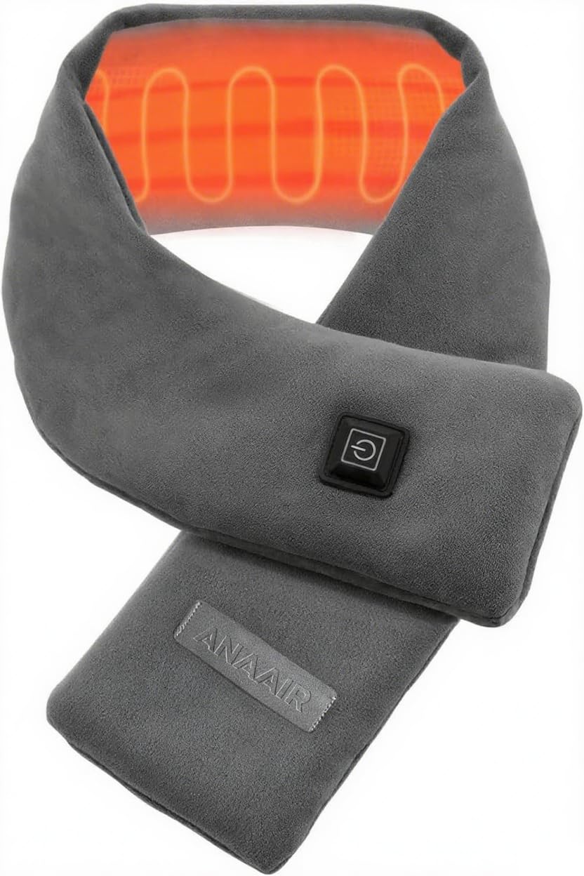 AnaAir neck heating pad front view showing targeted warmth at the neck.