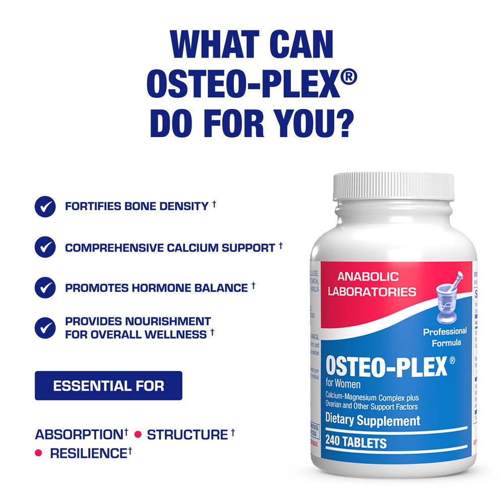Osteo-Plex capsule close-up with smooth texture.
