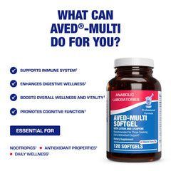 Anabolic Laboratories 30-in-1 multivitamin with lycopene and lutein emphasis for antioxidant support.