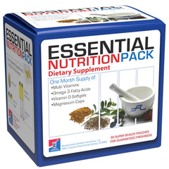 Anabolic Laboratories all-in-one packs bottle shows easy daily nutrition on the go.