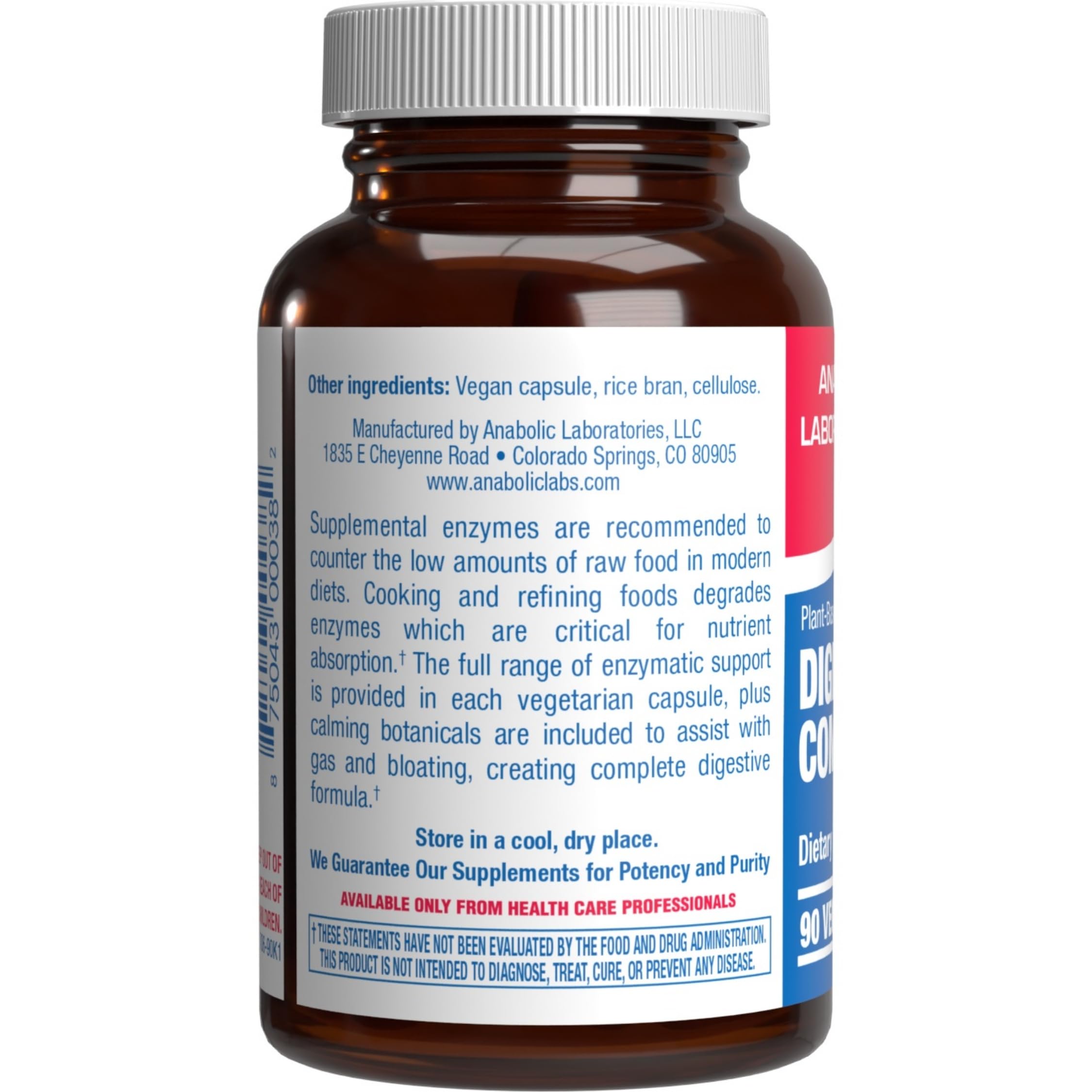 Anabolic Laboratories clinically formulated enzymes for targeted digestion support.