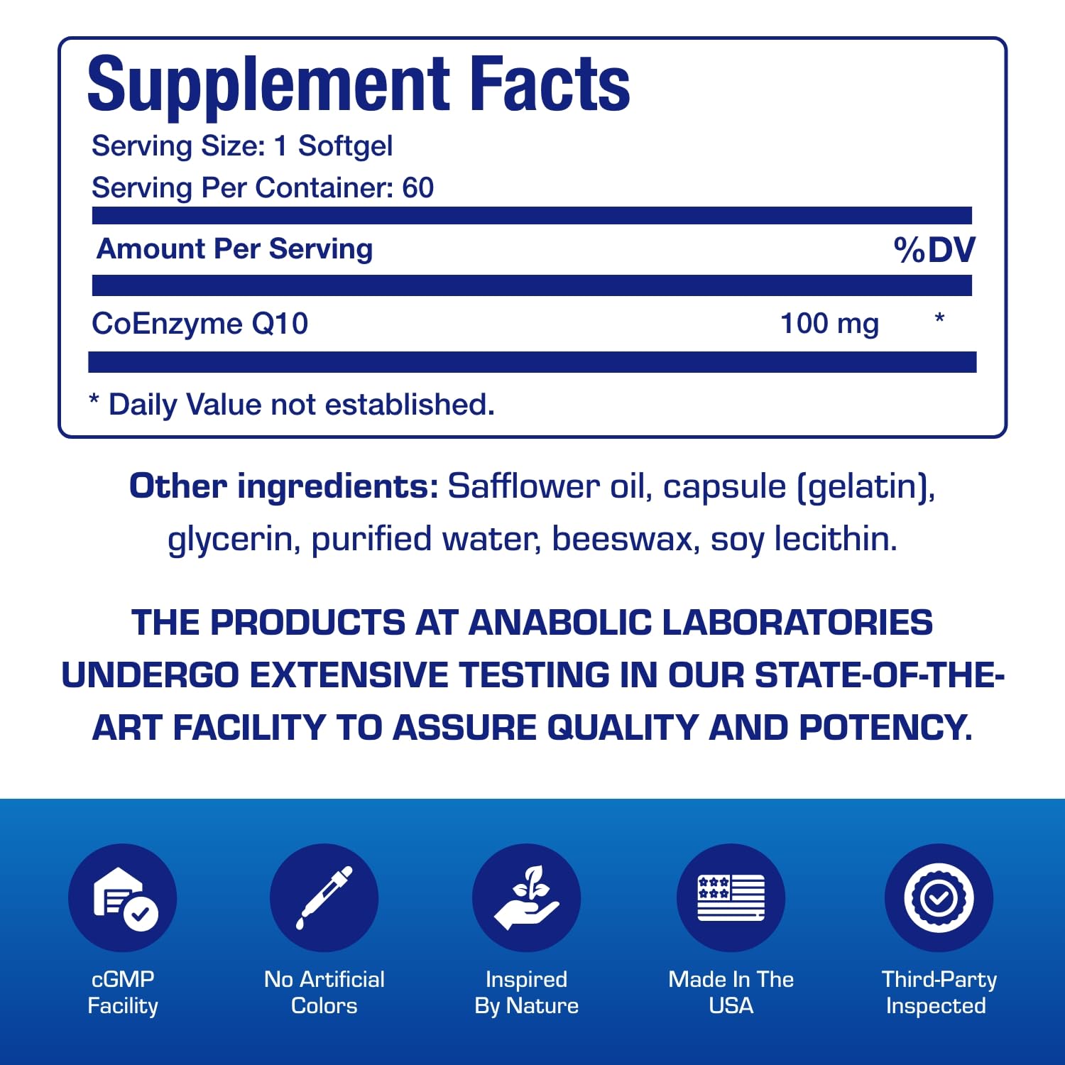 Anabolic Laboratories labeling in a USA facility emphasizes quality control.