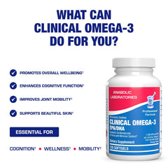Anabolic Laboratories orange-flavored softgels prepared for daily use in routines