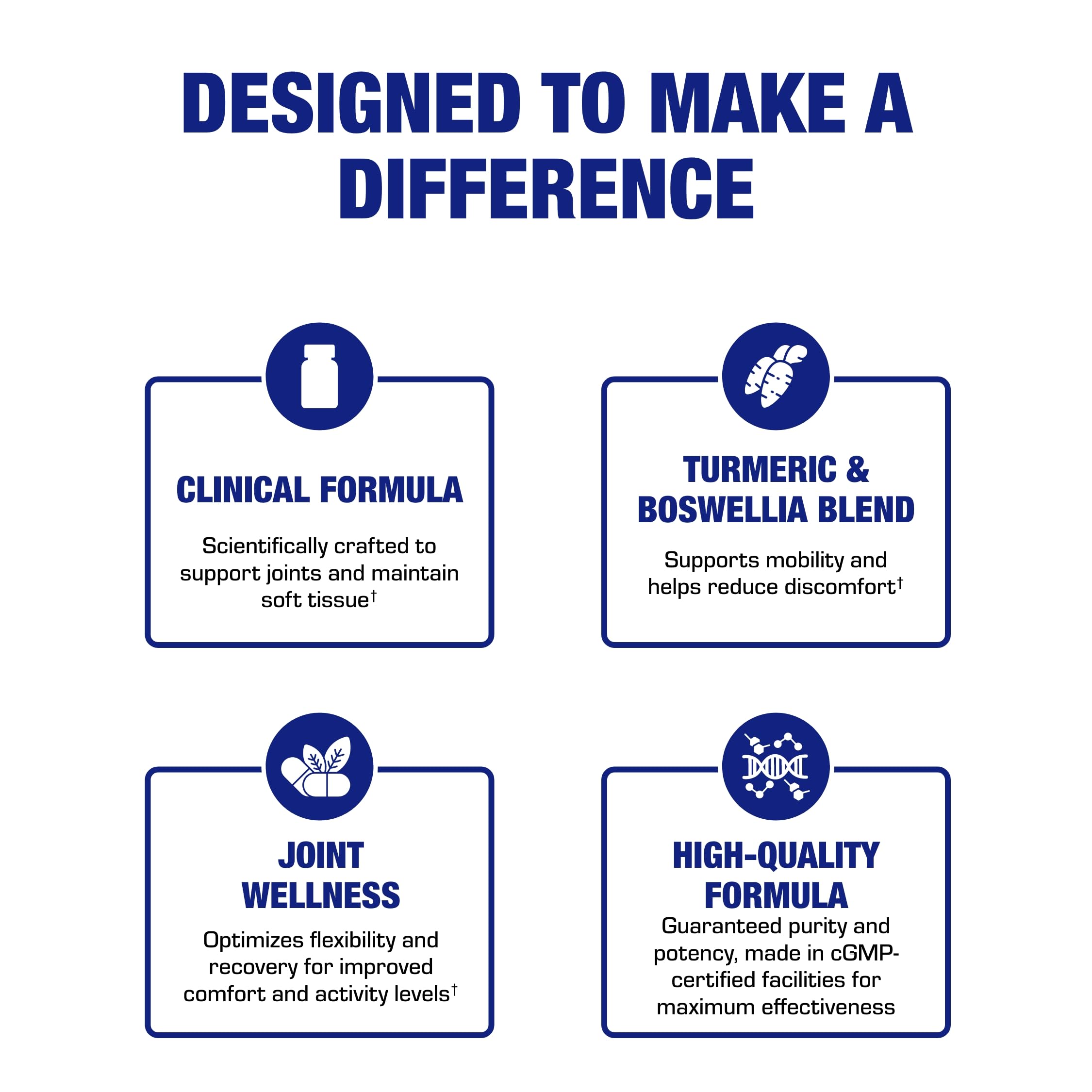 Product label close-up showing clinical formula and 120 servings