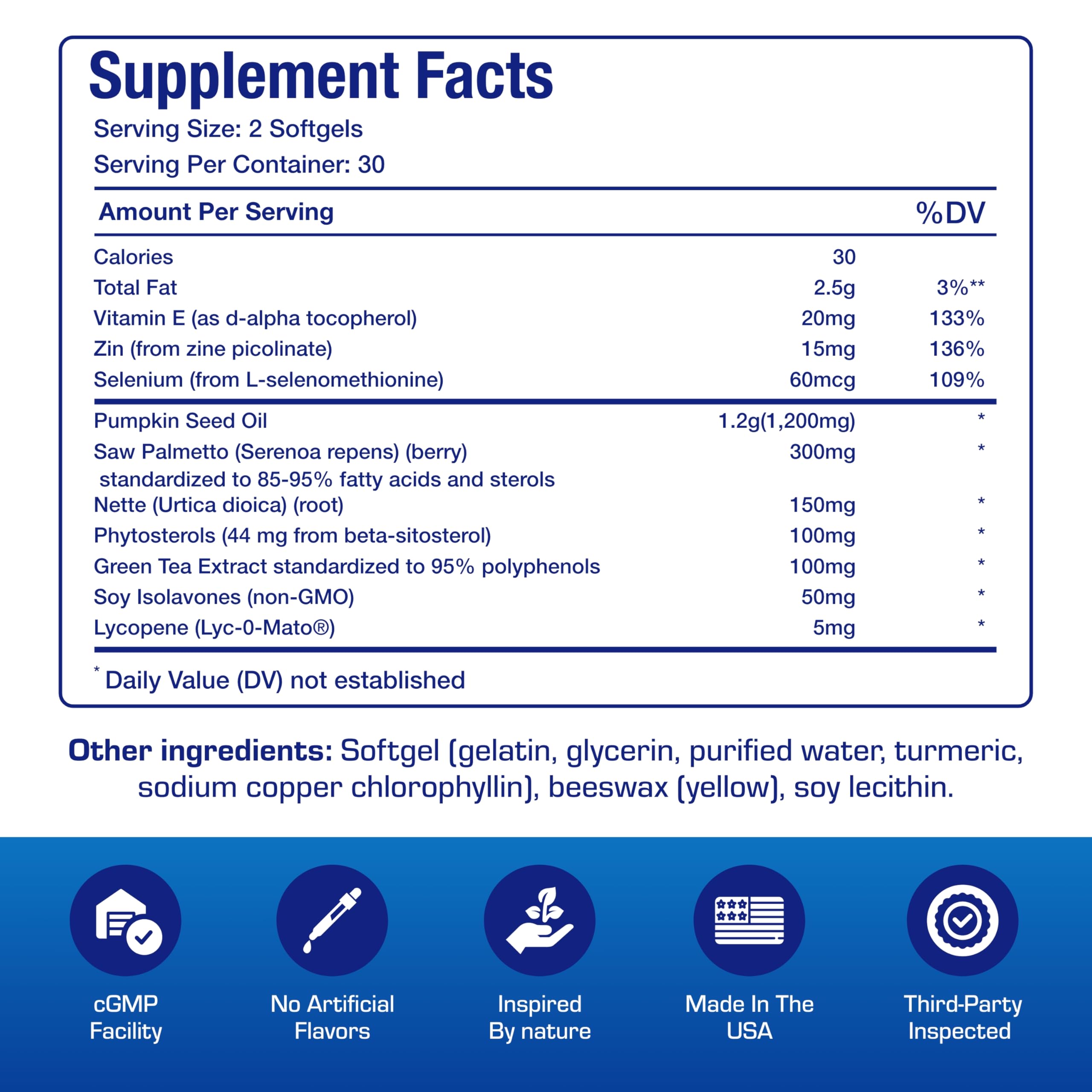 Anabolic Laboratories Prostana packaging emphasizing non-GMO and USA-made quality