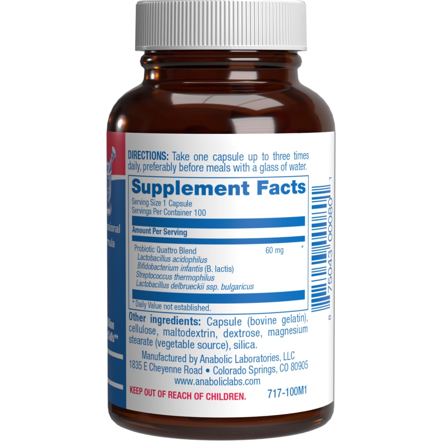 Serving-dosage visual emphasizes easy one-capsule daily intake.