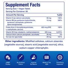 Anabolic Laboratories slow-release iron packaging displayed on a clean counter for vegan options.