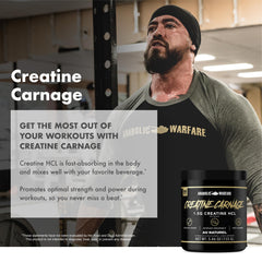 Anabolic Warfare Creatine Carnage stack-ready setup for routine integration.