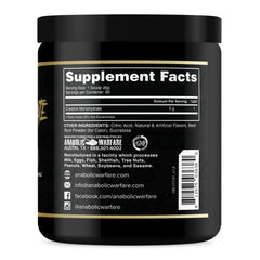 Anabolic Warfare Creatine Monohydrate Fruit Explosion powder ready to mix.
