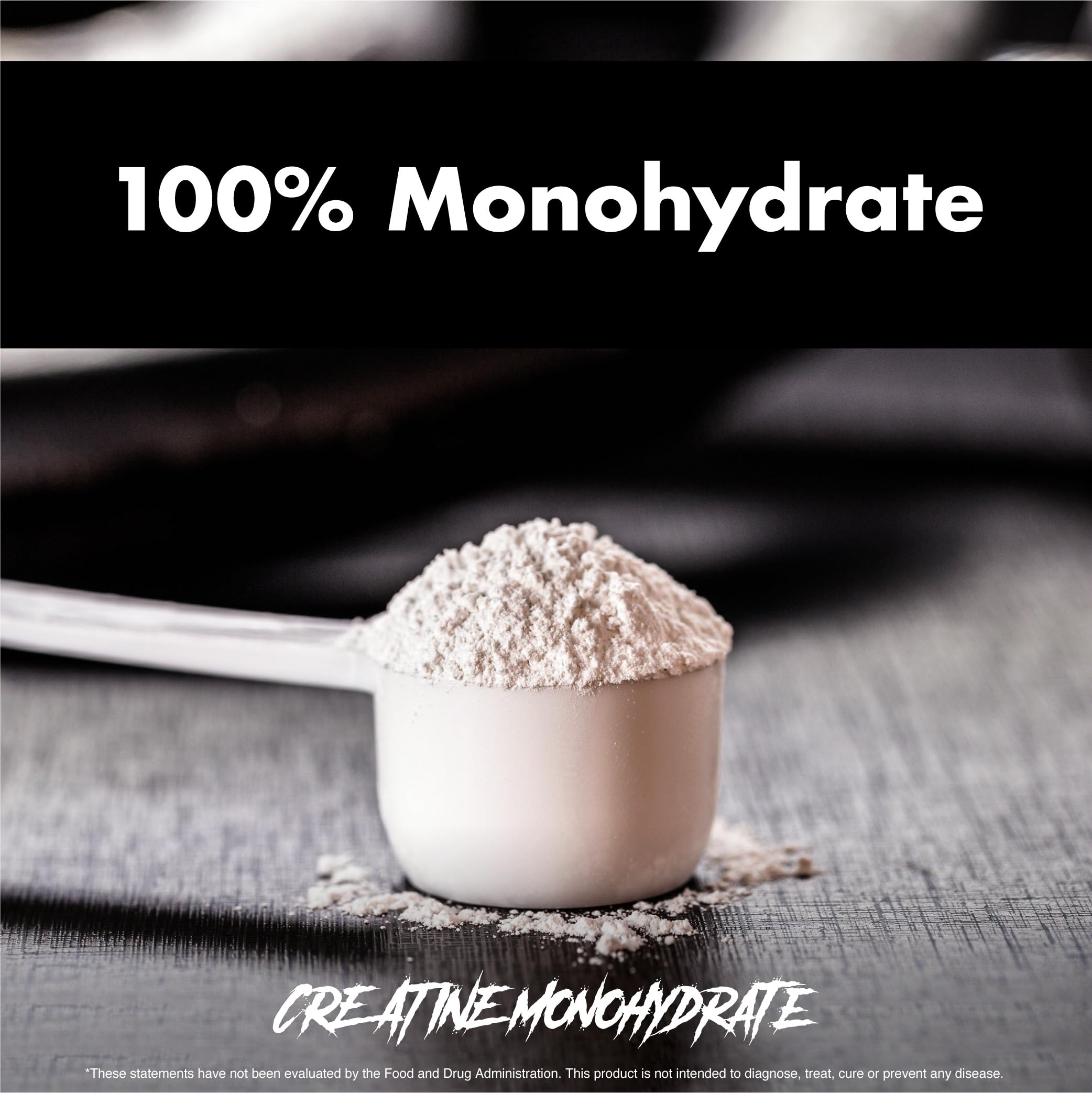 Anabolic Warfare Creatine Monohydrate nutrition panel shows clear dosing guidelines for training days.