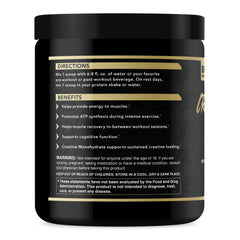 Anabolic Warfare Creatine Monohydrate scoop enables precise daily dosing for workouts.