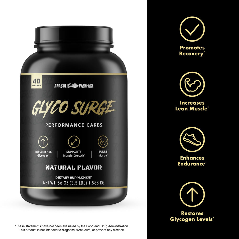 Serving scoop for Glyco Surge demonstrates precise post-workout dosing.