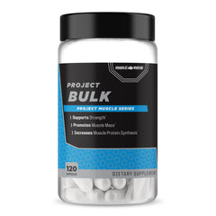Anabolic Warfare Project Bulk bottle front showing mass-building formula for athletes.