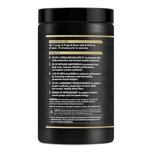 Pump-N-Grow tub front view with Fruit Explosion branding for muscle pumps during training.